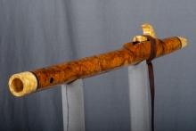 Amboyna Burl Native American Flute, Minor, Mid A-4, #O36A (5)